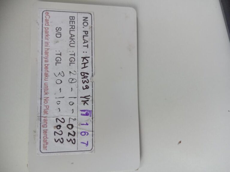 Kartu member kembali id 1167