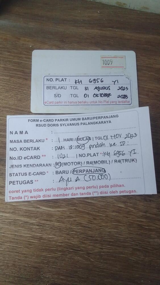 PERPANJANG KARTU ID:1021