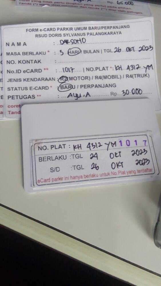 kARTU MEMBER BARU ID:1017