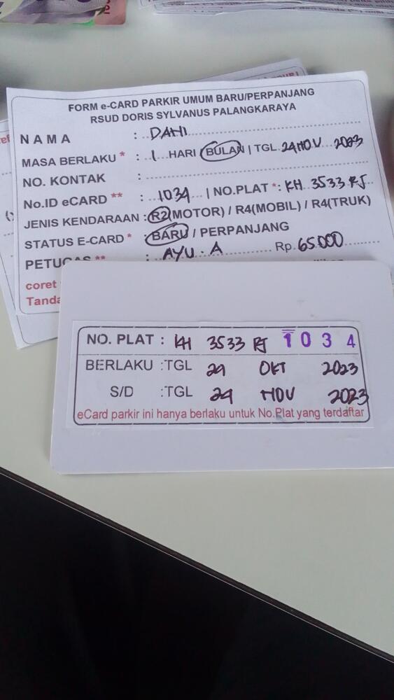 kARTU MEMBER BARU ID:1034