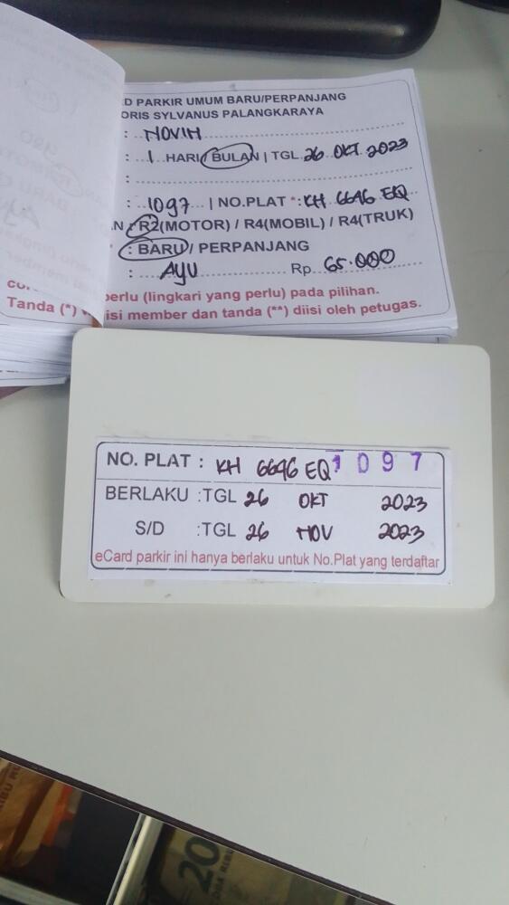 kARTU MEMBER BARU ID:1097