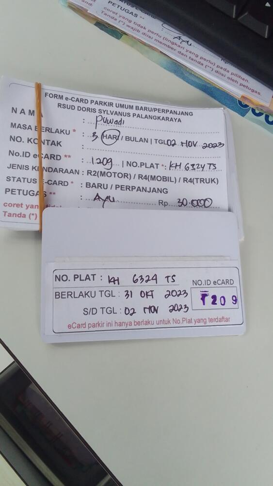 kARTU MEMBER BARU ID:1209