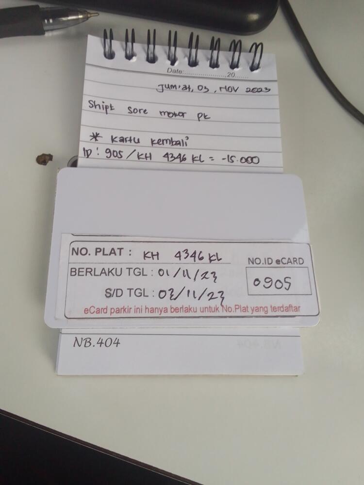 KARTU KEMBALI ID:905