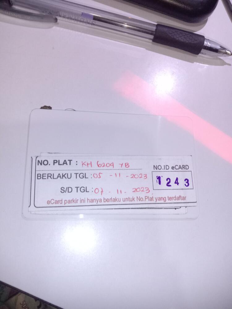 Kartu member kembali id 1243