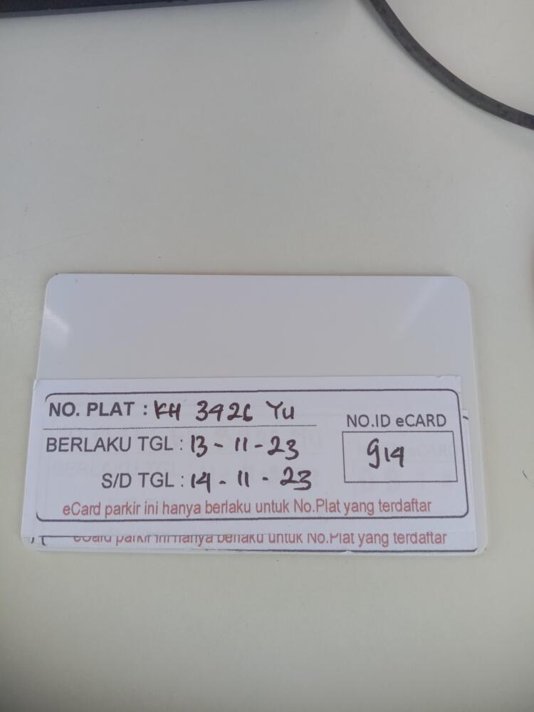 Kartu member kembali id 914