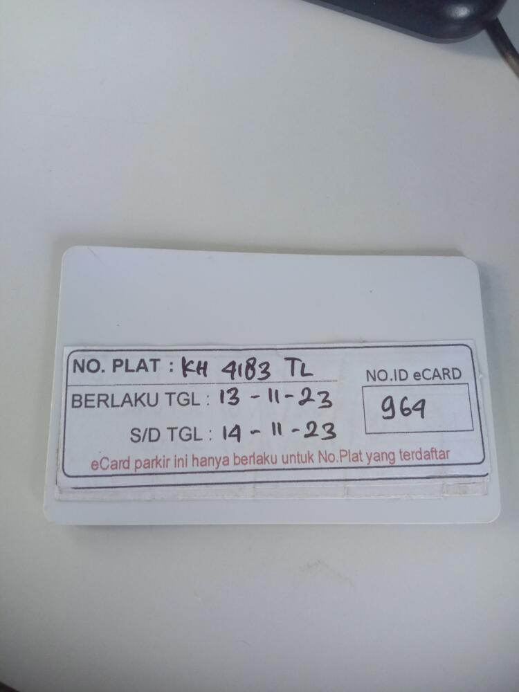 Kartu member kembali id 964