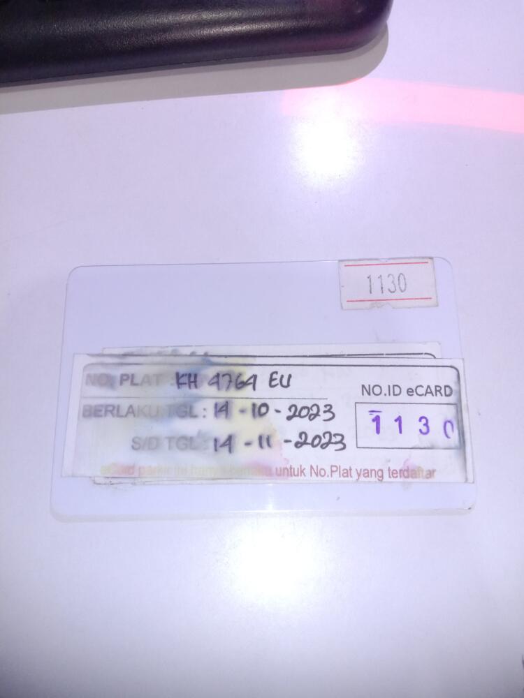 Kartu member kembali id 1130