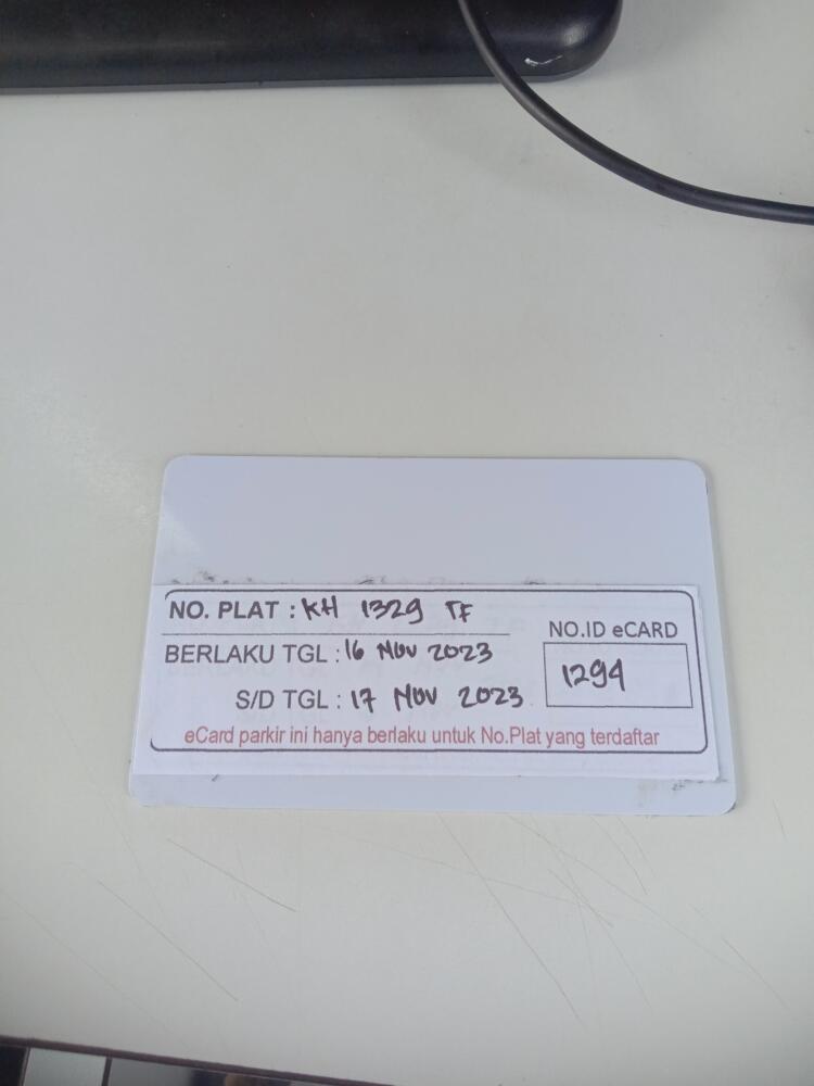 Kartu member kembali id 1294