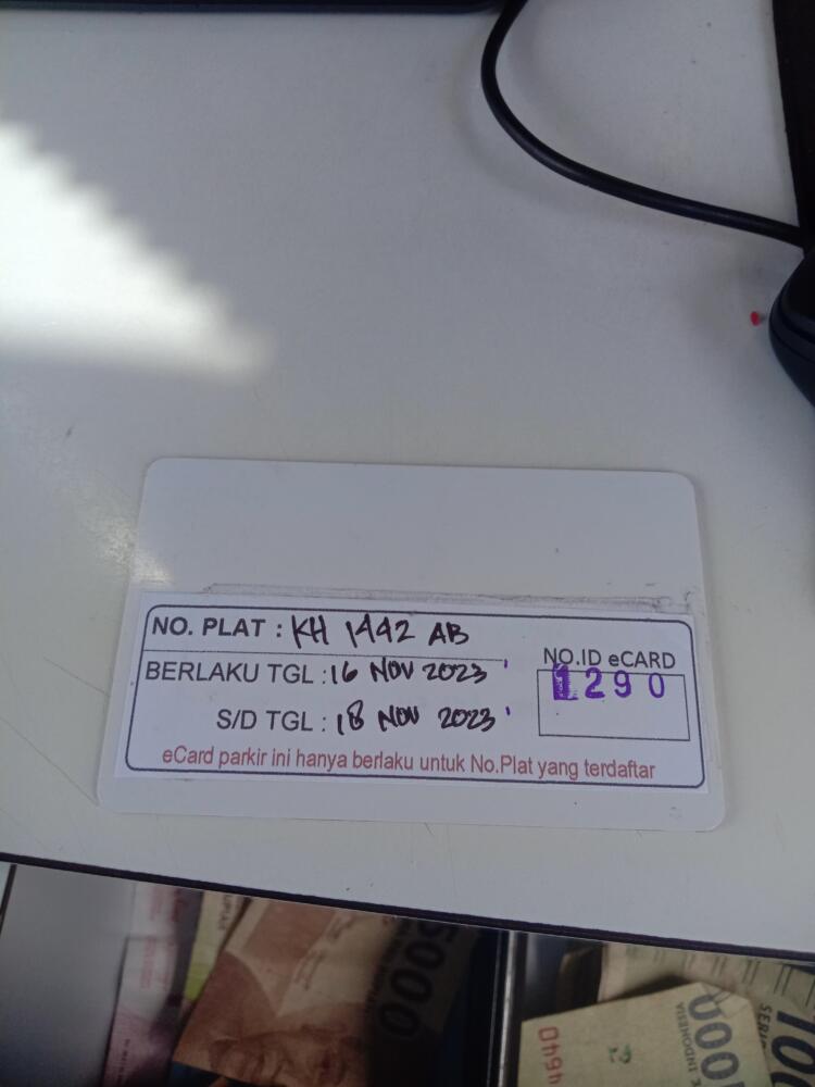 Kartu member kembali id 1290