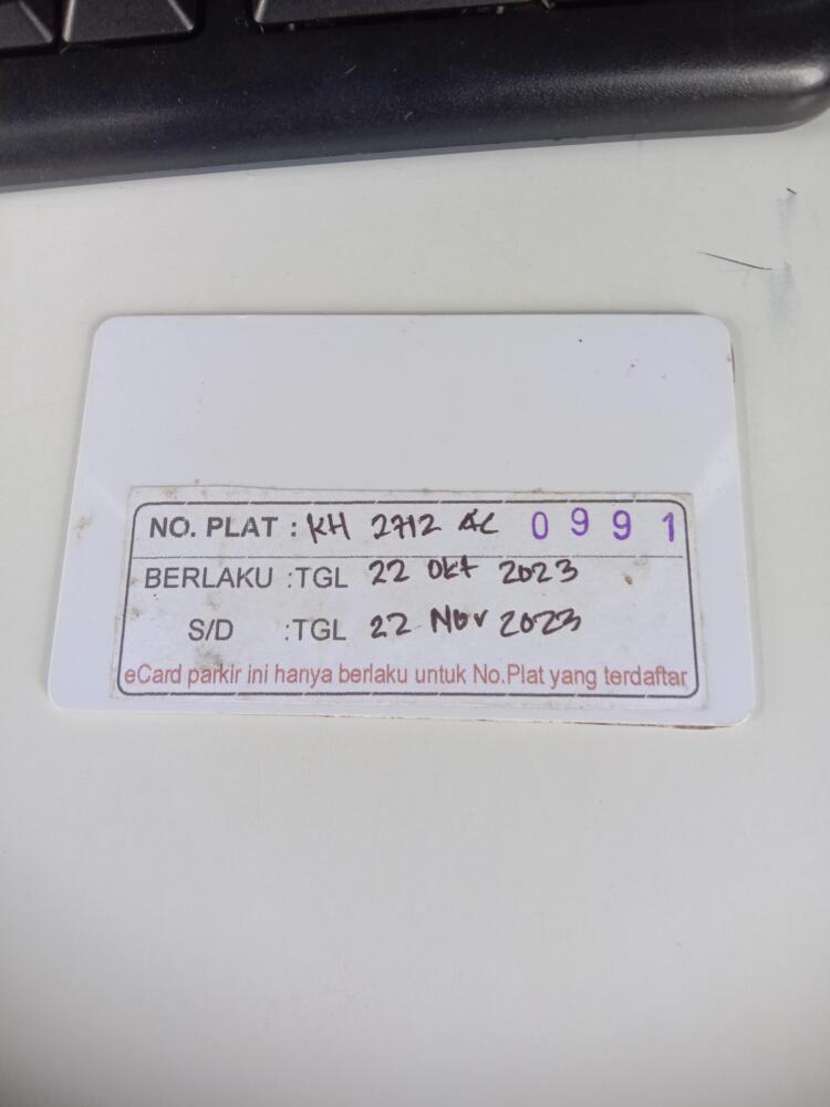 Kartu member kembali id 991