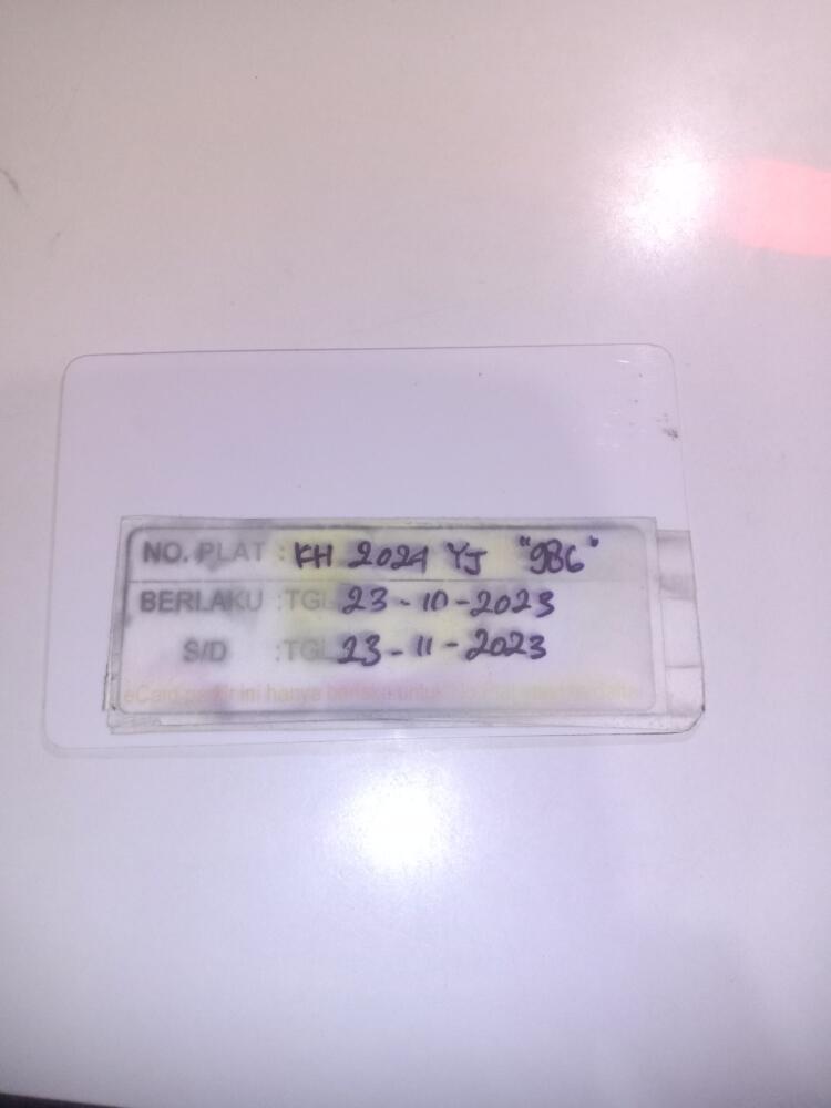 Kartu member kembali id 986