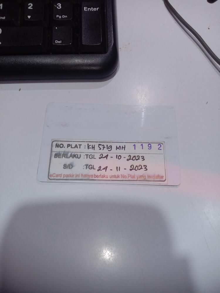 Kartu member kembali id 1192