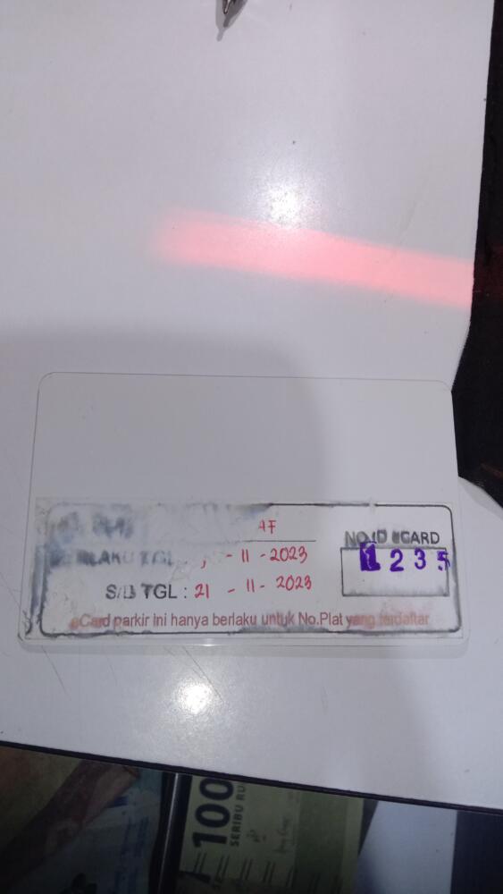 Kartu member kembali id 1235