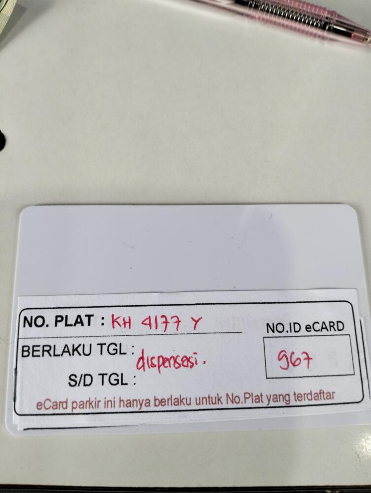 KARTU DISPENSASI 967