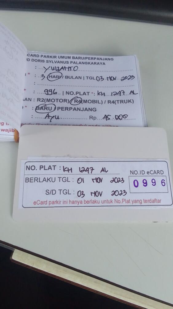 kARTU MEMBER BARU ID:996