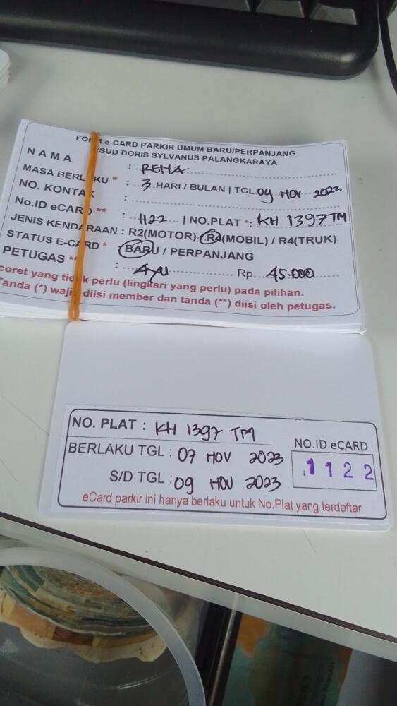 kARTU MEMBER BARU ID:1122