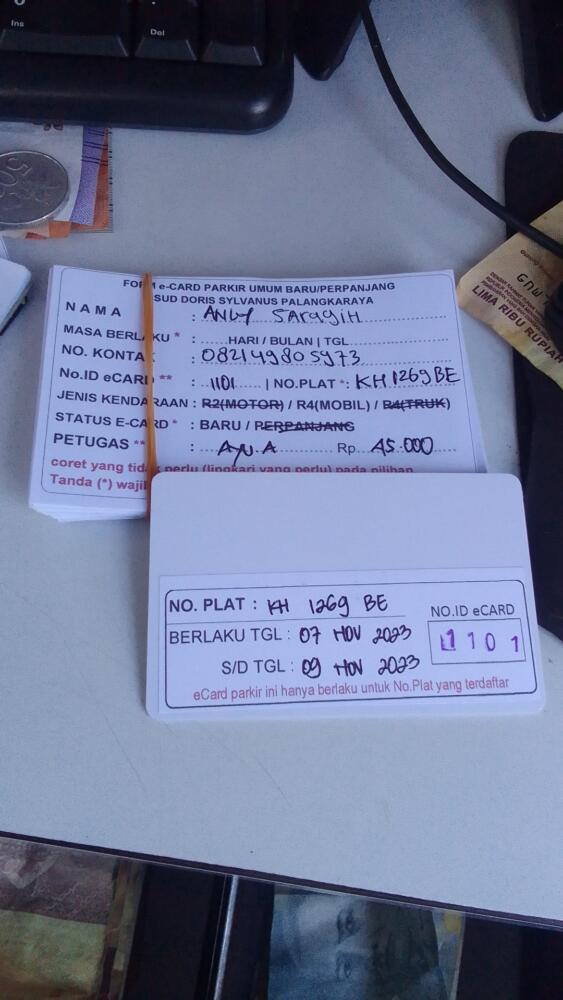 kARTU MEMBER BARU ID:1101
