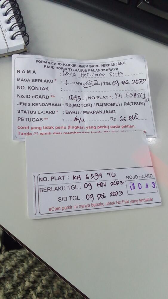 kARTU MEMBER BARU ID:1043