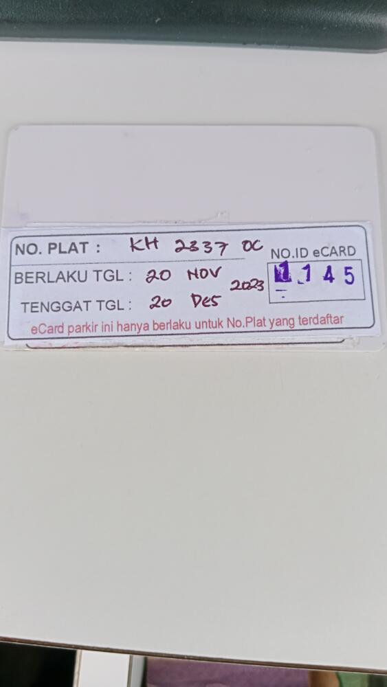 Ganti kartu/hilang