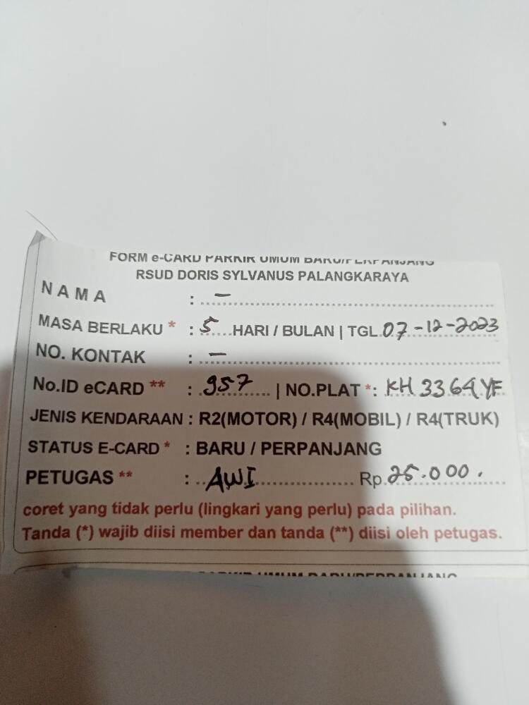 Perpanjang kartu
