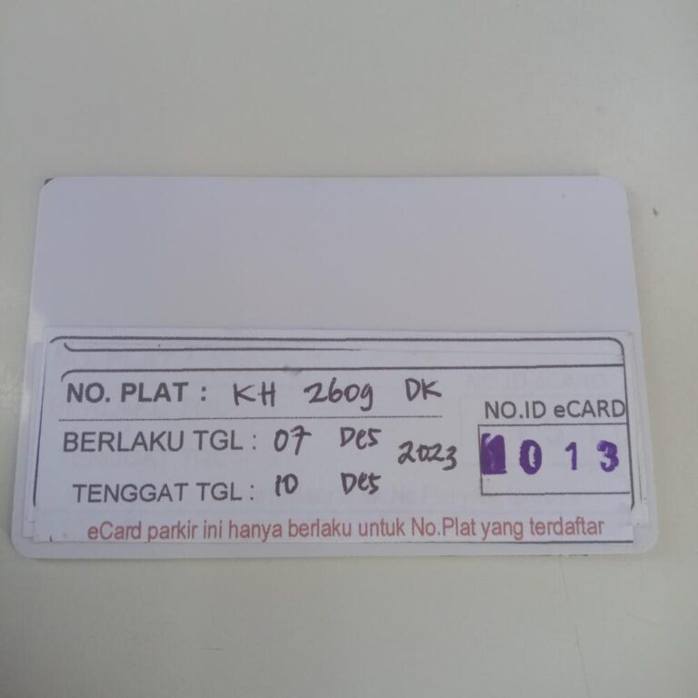 Kartu member kembali id 1013