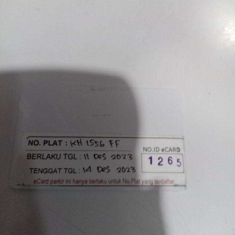 Kartu member kembali id 1265