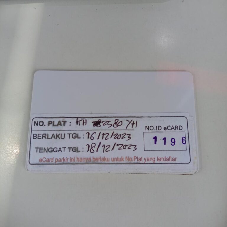 Kartu member kembali id 1196