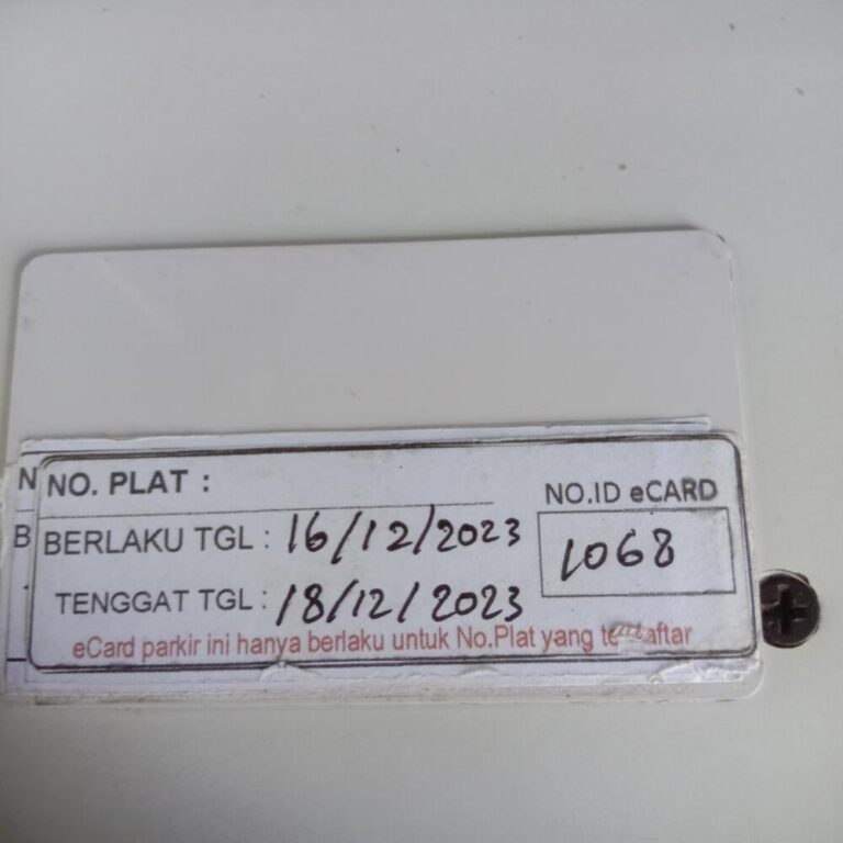 Kartu member kembali id 1068