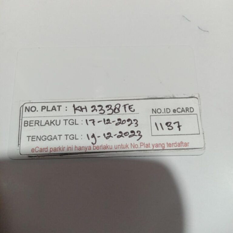 Kartu member kembali id 1137