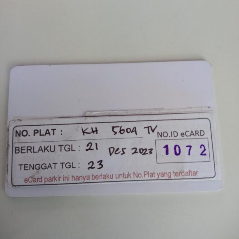Kartu member kembali id 1072