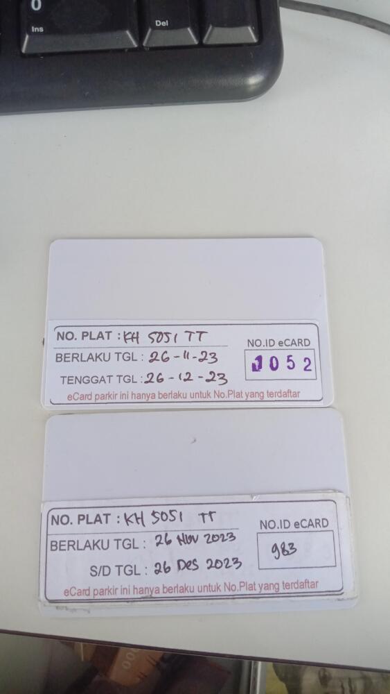 Kartu member id 983 pindah ke id 1052