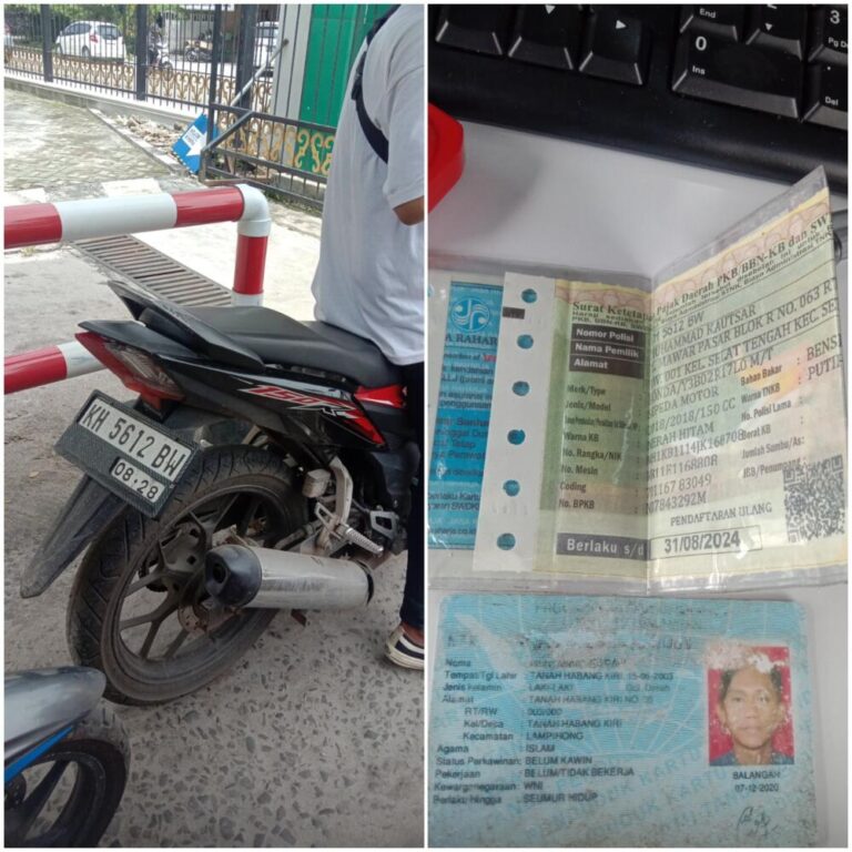 Tiket hilang sudah bayar denda