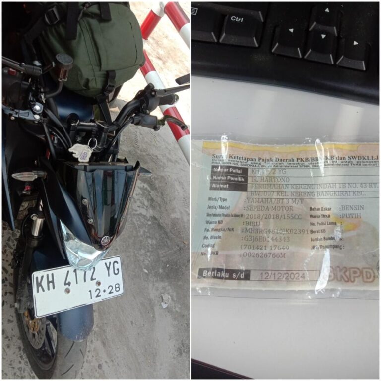 Tiket hilang sudah bayar denda