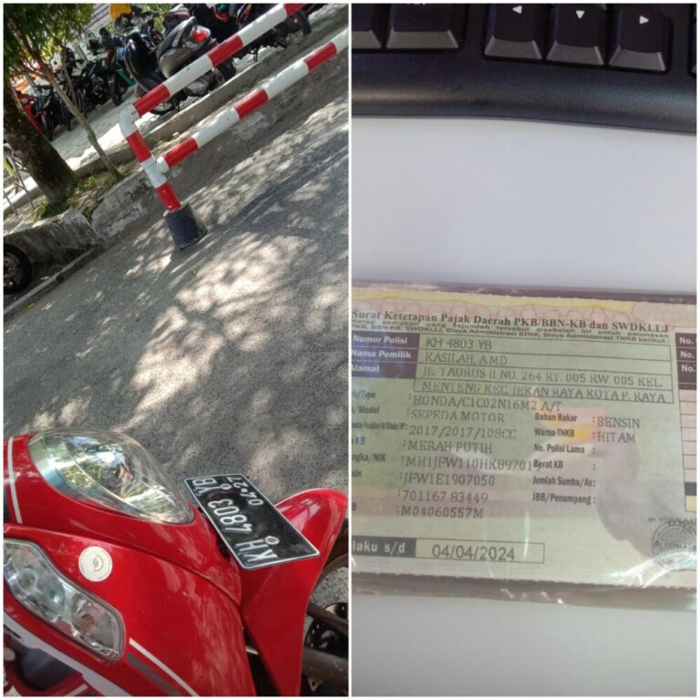 Tiket hilang sudah bayar denda