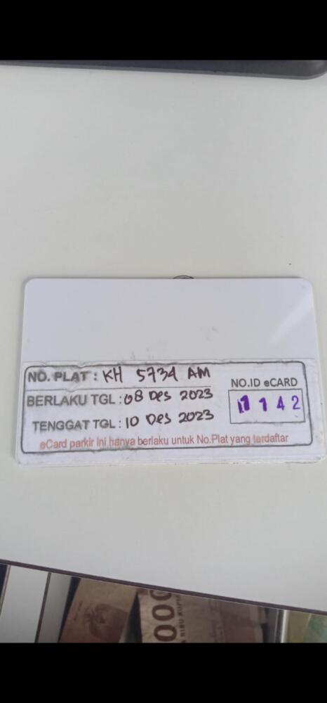 Kartu member kembali id 1142