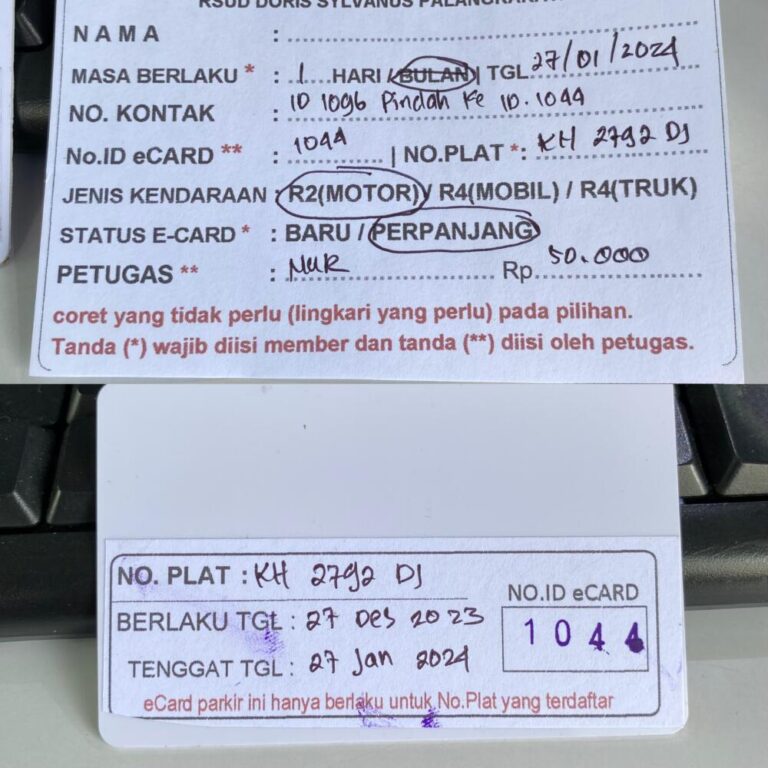 Member perpanjang ID 1096 pindah ke ID 1044