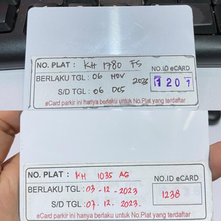 Kartu kembali ID 1201, 1238