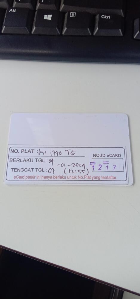 Kartu member kembali id 1217