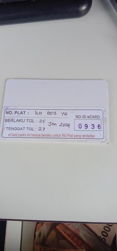 Kartu member kembali id 936