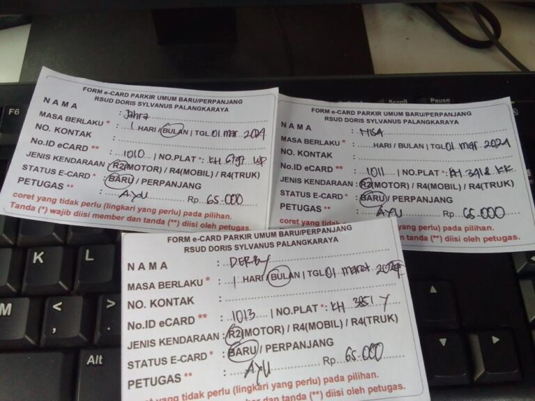 kARTU MEMBER BARU ID:1010,1011,1013