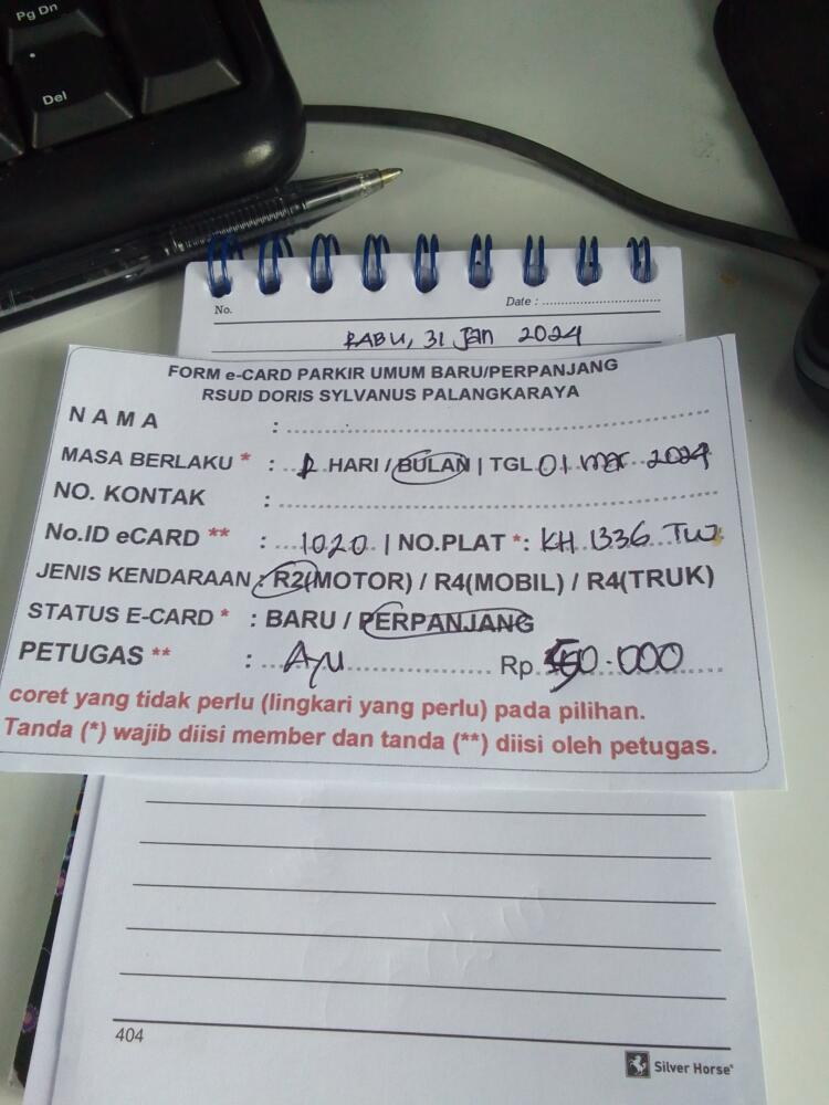 PERPANJANG KARTU ID:1020