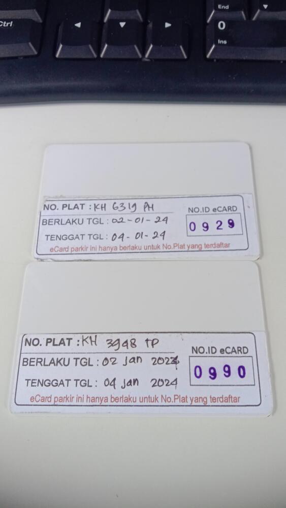 Kartu member kembali id 929, 990