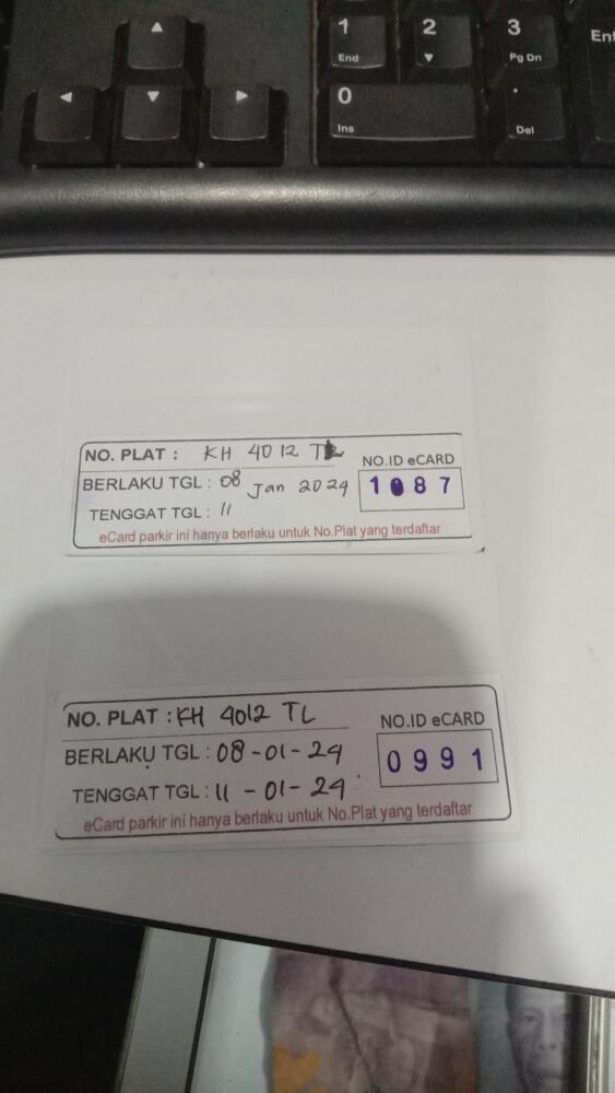 Kartu member id 1087 pindah ke id 991