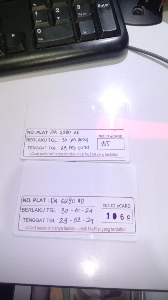 Kartu member id 915 pindah ke id 1069