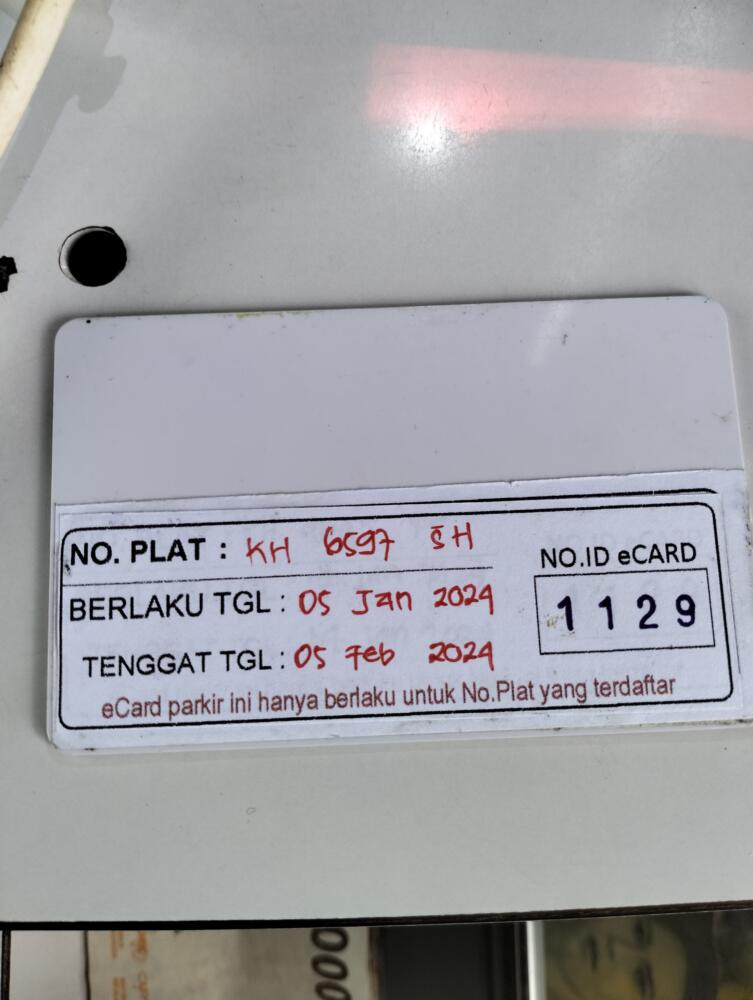 KARTU HILANG ID 1012 PINDAH KE ID 1129