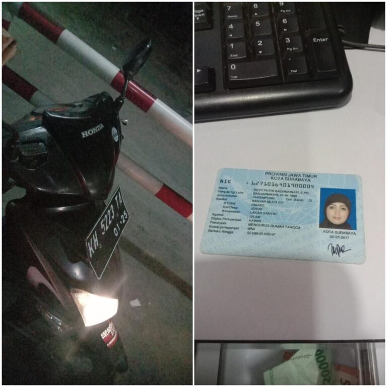 Tiket hilang sudah bayar denda