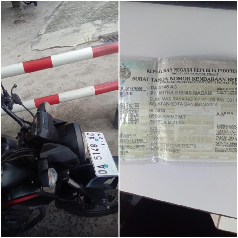 Tiket hilang sudah bayar denda