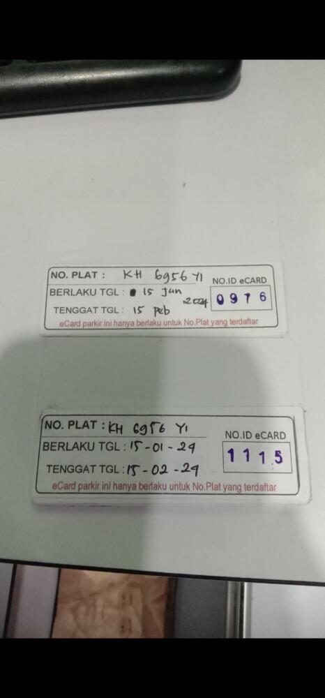 Kartu member id 976 pindah ke id 1115