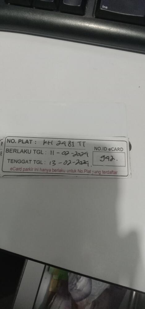 Kartu member kembali id 942