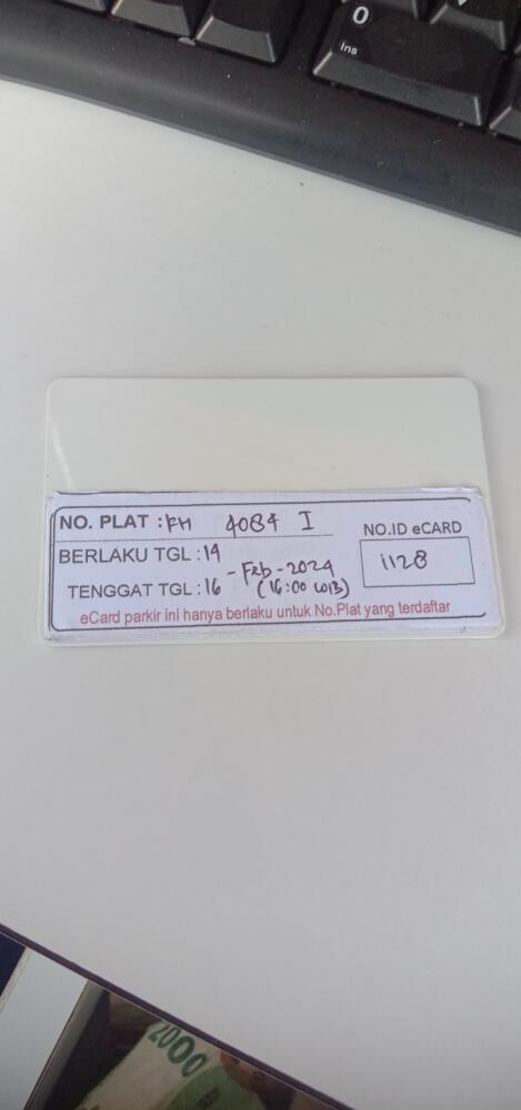 Kartu member kembali id 1128